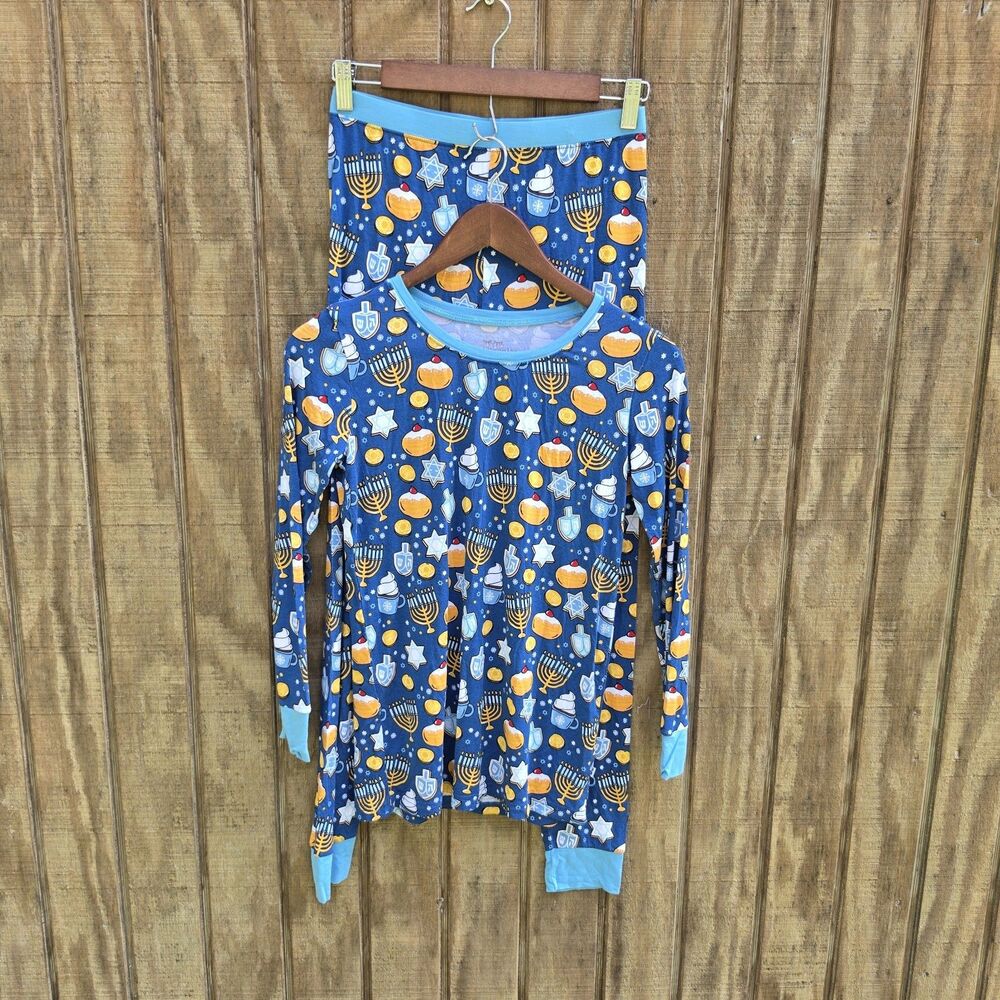Little Sleepies Hanukkah Sweets Bamboo Viscose 2 Piece Pajama Set Kids Size 16